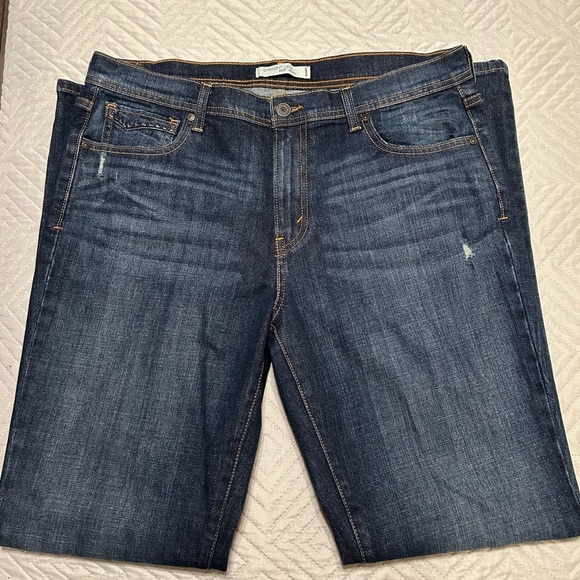 Levi’s Classic Straight Leg Jeans Women’s 14M Dark Wash Stretch Denim - Picture 13 of 15